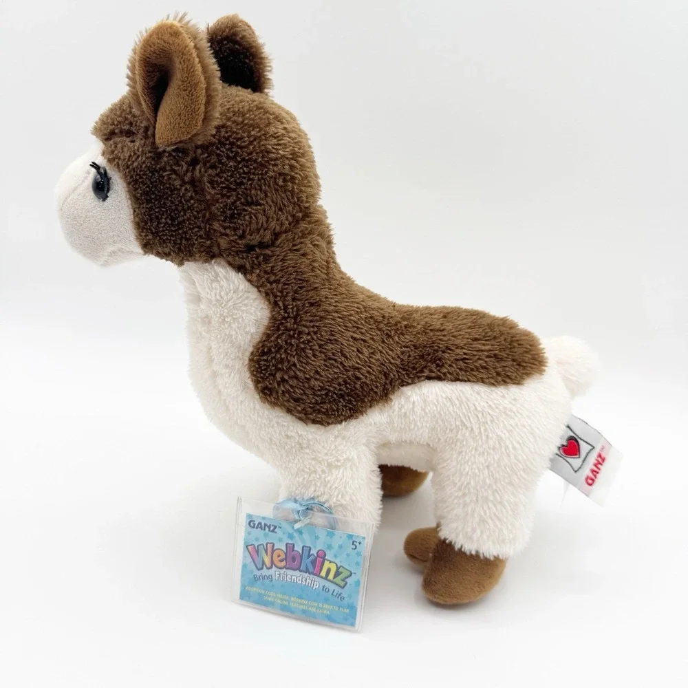 Ganz Webkinz Two Toned LLAMA Brown Tan HM873 Stuffed Plush Sealed Code NWT
